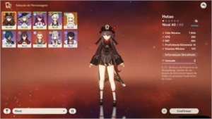 GENSHIN IMPACT CONTA COM HUTAO AR 20 COM ALOY
