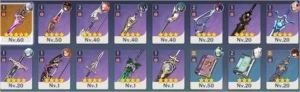 Ayaka + Cortadora de Neblina + Hutao + Keqing AR 36 - Genshin Impact