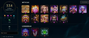 Conta com 598 skins no lol + Essência pra troca de nick - League of Legends