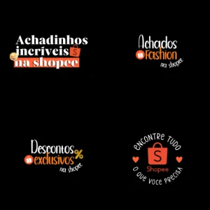 Pack Shopee - 10 figurinhas para divulgação de produtos - Outros