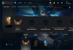 CONTA GOLD 4 SMURF (SKINS LENDARIAS NOS ESPOLIOS) - League of Legends LOL