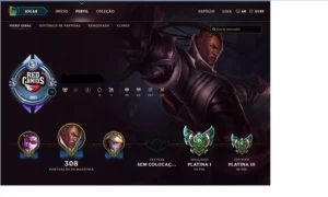 VENDO CONTA LOL PLATINA 1 COM BORDA DIAMOND - League of Legends