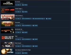 CONTA STEAM CS/RUST/R6/RAFT/GTA/ARK/NARUTO/GREENHEL/THEFORES