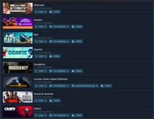 CONTA STEAM CS/RUST/R6/RAFT/GTA/ARK/NARUTO/GREENHEL/THEFORES