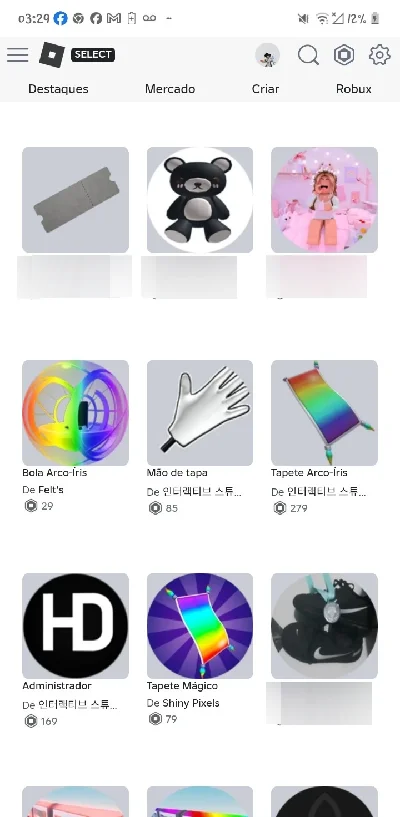 Conta do roblox boa