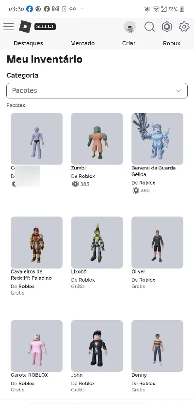Conta do roblox boa