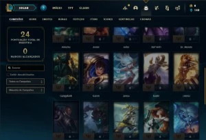 Conta diamante 4 com 35 Champs e 4 Skins + 2 Espolios - League of Legends LOL
