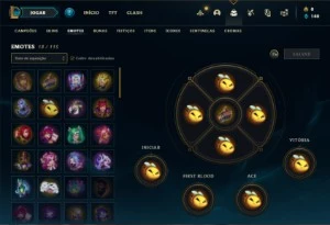 Conta diamante 4 com 35 Champs e 4 Skins + 2 Espolios - League of Legends LOL