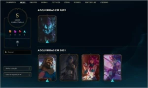 D4 CONTA SMURF / 33 CHAMP/ 5 SKINS / 61% WINRATE - League of Legends LOL