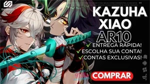 ✨GENSHIN IMPACT CONTA COM KAZHUHA+XIAO+KEQING+QIQI AR10 ✨