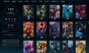 CONTA MESTRE FULL CHAMPS COM 189 SKINS + CONTA VALORANT - League of Legends LOL