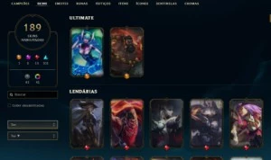 CONTA MESTRE FULL CHAMPS COM 189 SKINS + CONTA VALORANT - League of Legends LOL