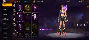 Conta Free fire gemada com Angélicas e Aura Alada