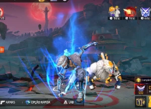 Conta Free fire gemada com Angélicas e Aura Alada