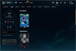 2 CONTAS LOL PLATINA 4 E OURO 2 - League of Legends