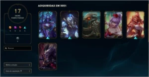 2 CONTAS LOL PLATINA 4 E OURO 2 - League of Legends