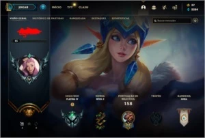 2 CONTAS LOL PLATINA 4 E OURO 2 - League of Legends