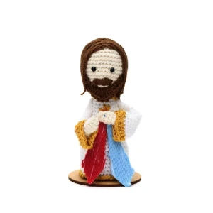 Jesus Misericordioso em Amigurumi - Artesanato e Personalizados