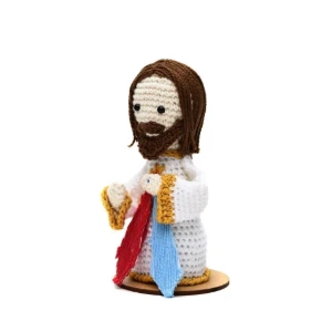 Jesus Misericordioso em Amigurumi - Artesanato e Personalizados