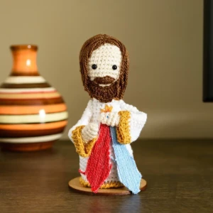 Jesus Misericordioso em Amigurumi - Artesanato e Personalizados