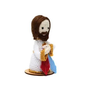 Jesus Misericordioso em Amigurumi - Artesanato e Personalizados