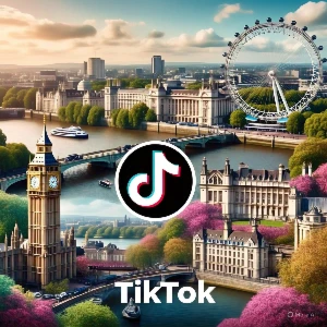 Conta Tiktok Gringa - Região Reino Unido / Geo Uk - Nova