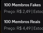 Impulsos e Membros Reais e Fakes - Discord
