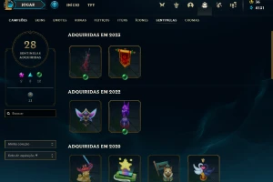 conta ativa desde 2014 - League of Legends LOL