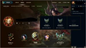 Conta platina 5 pra vender rapido - League of Legends LOL