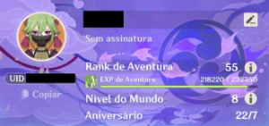 Ar55 Nahida C2, Nilou, Ayato, Oração Perdida, Keqing C1 - Genshin Impact