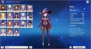 🌻 AR 25: HUTAO + MONA - CONTA STARTER - Genshin Impact