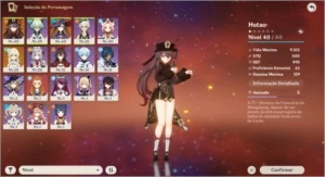 🌻 AR 25: HUTAO + MONA - CONTA STARTER - Genshin Impact