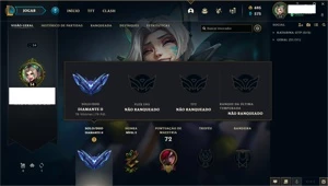 SMURF DIAMANTE 2 COM MMR MESTRE - League of Legends LOL