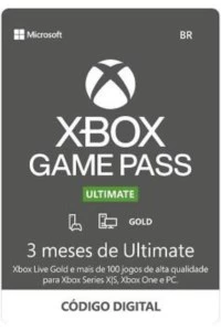 Xbox Game Pass Ultimate 3 Meses com Suporte e Garantia - Assinaturas e Premium
