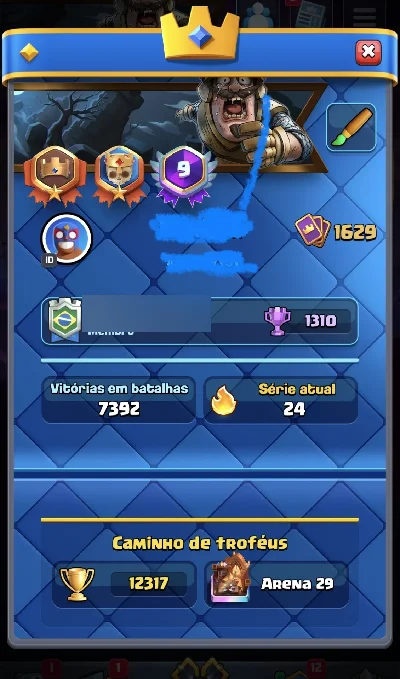 Conta Clash Royale End Game - 10 Anos | 122/122 Cartas | Nív