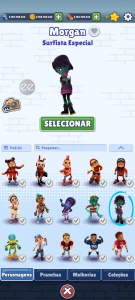 Vendo jogo subway surfers com muito dinheiro e tudo liberad