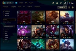 Conta prata 4 com 135 champs, 395 skins ( 6 Prestigios ) - League of Legends LOL