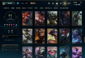 Platina 2 com TODOS os Champs e 91 Skins +4 Prestigios - League of Legends LOL
