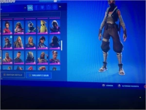 Conta fortnite com 139 skins Minty incluída