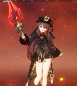 AR 52 Baal C1 HuTao Keqing Mona Homa Amos e Harpa Celestial - Genshin Impact