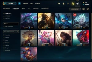 Conta unranked com 155 champs e 83 skins +7 Vitoriosas - League of Legends LOL