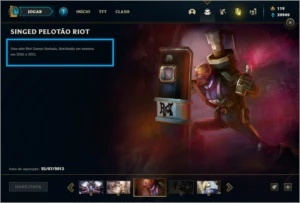 Conta unranked com 155 champs e 83 skins +7 Vitoriosas - League of Legends LOL