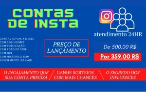 Contas Instagram Com 1000+ Seguidores Entrega Imediata✅ - Redes Sociais