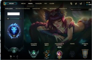 Conta de lol platina 3 |  77 skins | 116 Champs - League of Legends