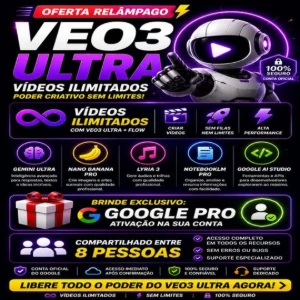 Veo3 + FLOW ULTRA 30 dias - Inteligência Artificial