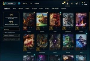 Conta platina 4 com 3 skins e 26 champs - League of Legends LOL