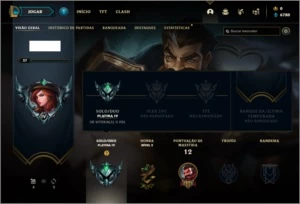 Conta platina 4 com 3 skins e 26 champs - League of Legends LOL
