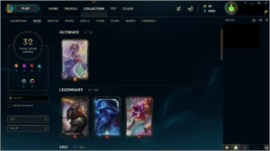 CONTA LOL - PRATA 2 32 SKINS - C-LUX ELEMENTALISTA! - League of Legends