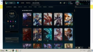 Conta league of legends ouro IV, 185 skins. LOL