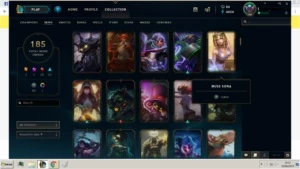 Conta league of legends ouro IV, 185 skins. LOL